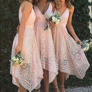 Peach Lace Dress
